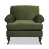 Alana Lawson - Accent Arm Chair Casters - Olive Green - Image 7