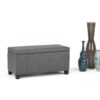 Dover - Storage Ottoman Bench - Stone Gray - Image 9