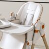 Adjustable Baby High Chair 0 - 6 Years, Portable Infant Feeding Seat With Safety Belt, Silent Lockable Wheels - White - Image 7
