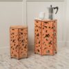 Selva - Accent Table Set Iron Construction - Orange - Image 2