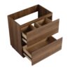 Modern Freestanding Bathroom Vanity Cabinet With Double Drawer - Brown - Image 9