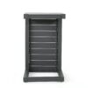 C Shaped Outdoor Table With Aluminum Frame - Gray - Image 6