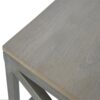 Industrial Cross Metal Coffee Table - Pewter - Image 6