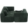 Sectional Sofa Full Compressed Sofa Modular Sofa Couch Free Combined Sofa With Deep Seating And 2 Side Pockets For Living Room - Green - Image 21