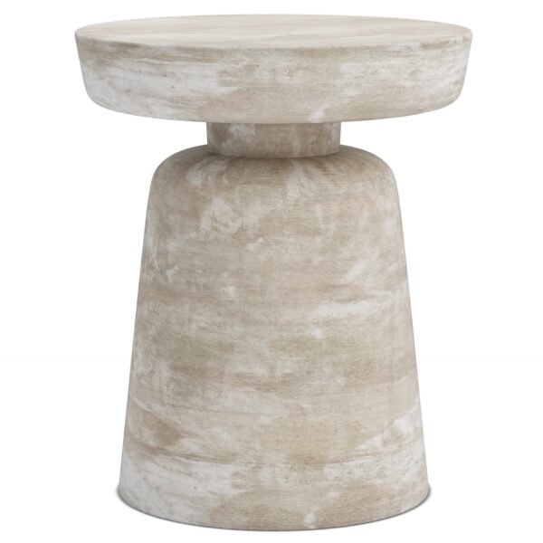Robbie - Accent Table - Distressed White Wash