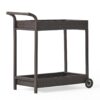 Resin Wicker Bar Cart With Metal Frame - Brown - Image 7
