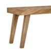 Artisan - Handcrafted Mango Wood Bench Rustic Boho Style - Natural - Image 8