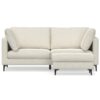Ava - Mid Century Sofa With Ottoman Set, Upholstered - Cream - Image 12