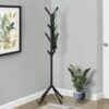 Free Standing Coat Rack 8 Hooks For Entryway - Black - Image 4