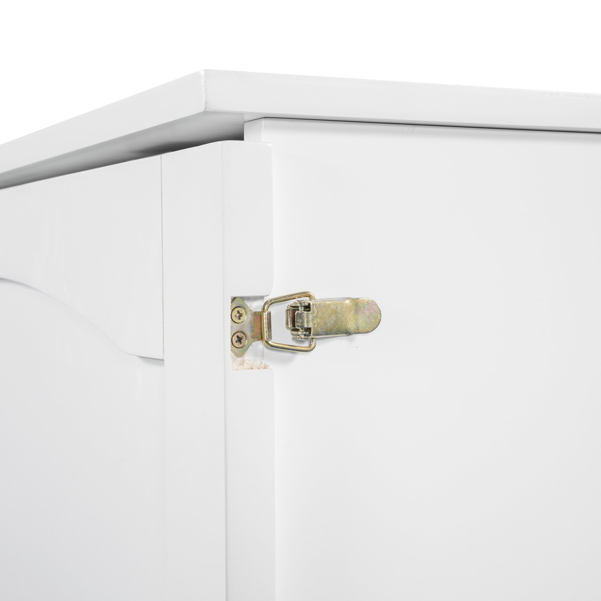 Queen Size Murphy Wall Bed With Drawer And A Set Of Sockets & USB Ports, Pulley Structure Design - White - Image 11