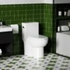 Gloss Tornado Flush 1 Piece Elongated Toilet With Siphonic Side Press, ADA Comfort Chair Height - Gloss White - Image 2
