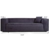 Marshall - Modern Boucle Sofa - Dark Gray - Image 11