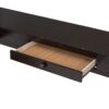 Full Loft Bed With U Shaped Desk, Storage Compartments And Tri Fold Mirror - Espresso - Image 14