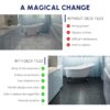Interlocking Deck Tiles Plastic Waterproof Outdoor All Weather Anti-Slip Bathroom Shower Balcony Porch Strong Weight Capacity Upto 440 Lbs, Pebble Stone Pattern Pack Of 60 - Black - Image 26