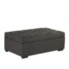 Convertible Ottoman Sleeper With Memory Mattress And Tufted Design, Folding Sofa Bed - Dark Gray Linen - Image 5