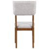 Topmax - 5 Piece Rustic Dining Table Set With 4 Upholstered Chairs, Rectangular Dining Table With Trestle Table Base - Walnut - Image 19