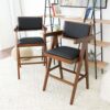 Athena - Counter Chair - Black / Brown - Image 3