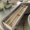 Anpu - Faux Crocodile Skin Console Cabinet - Silver - Image 10