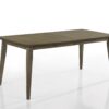 Bistro - 7 Piece Dining Table With Off White Fabric Dining Chairs (Set of 7) - Vintage Walnut - Image 2