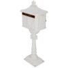 Cast Aluminum Mail Box, Postal Box, Mailbox - White - Image 6
