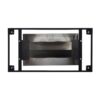 63" Modern Artificial Stone Crescent-Shaped Metal Legs, Can Accommodate 6-8 People - White / Black - Image 10