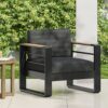 Giovanna - Club Chair Set With Aluminum Frame And Water Resistant Cushions - Black - Image 6