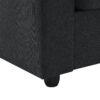 Modern Sectional Sofa With Throw Pillows, Cloud L Shaped Couch Set With Wide 4 Seat Comfy Couch Set With Movable Ottoman - Black - Image 15