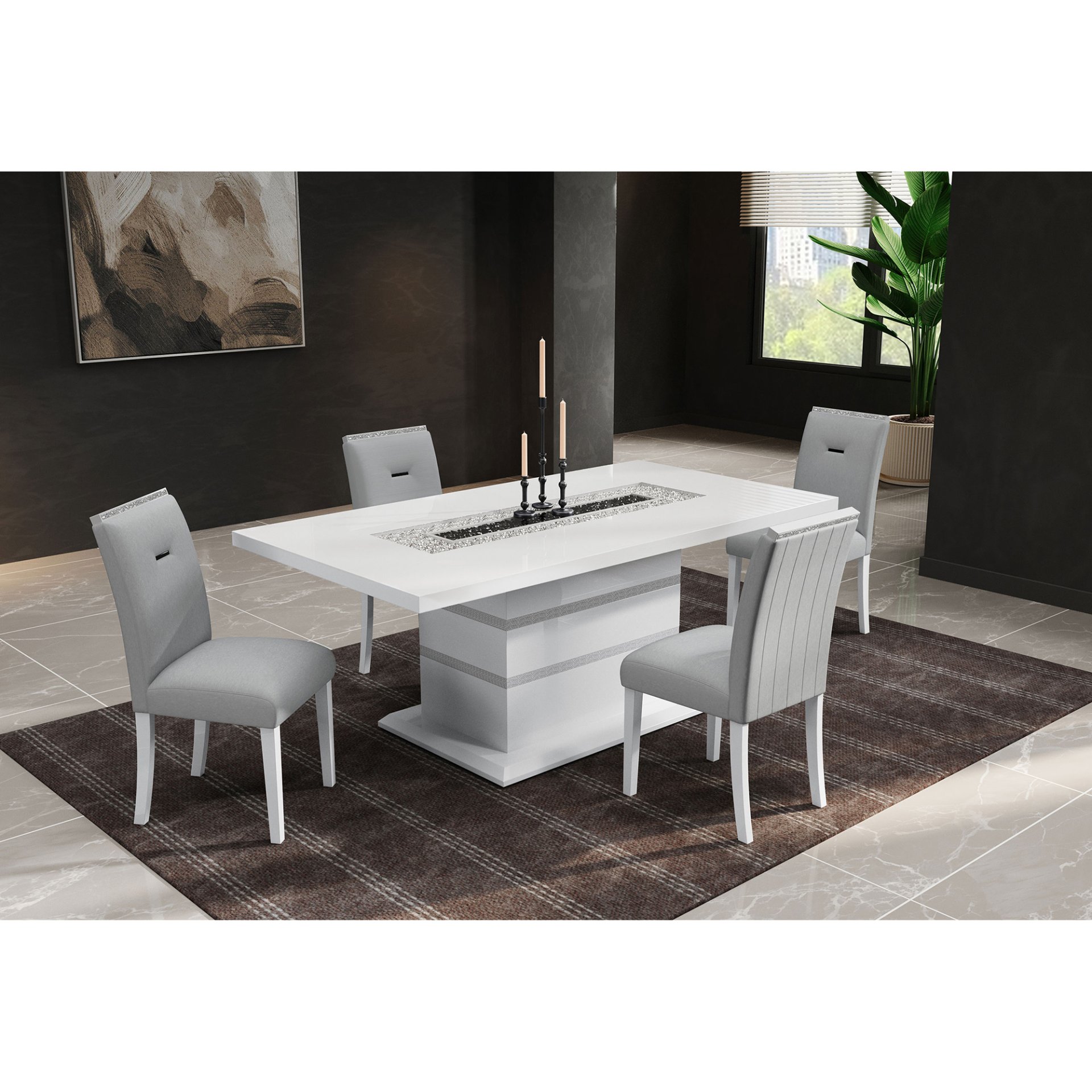 Ariya - Dining Table - White - Image 6