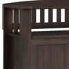 Acadian - Small Entryway Storage Bench - Brunette Brown - Image 6