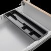 3 Drawer Mobile File Cabinet Under Desk Office, Simple Style Versatile Storage Cabinet For Legal / Letter / A4 Files, 5 Wheel Design Anti-Tilting Cold Rolled Steel Waterproof Moisture-Proof - White / Light Brown - Image 16