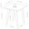 Japandi - Minimal Solid Wood Side Table - English Oak - Image 2