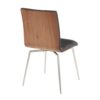 Mason - Contemporary Dining / Chair With Swivel (Set of 2) - Walnut / Black - Image 5