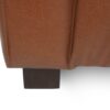 Contemporary 3 Seater Sofa With Tuxedo Design - Light Brown - Image 11