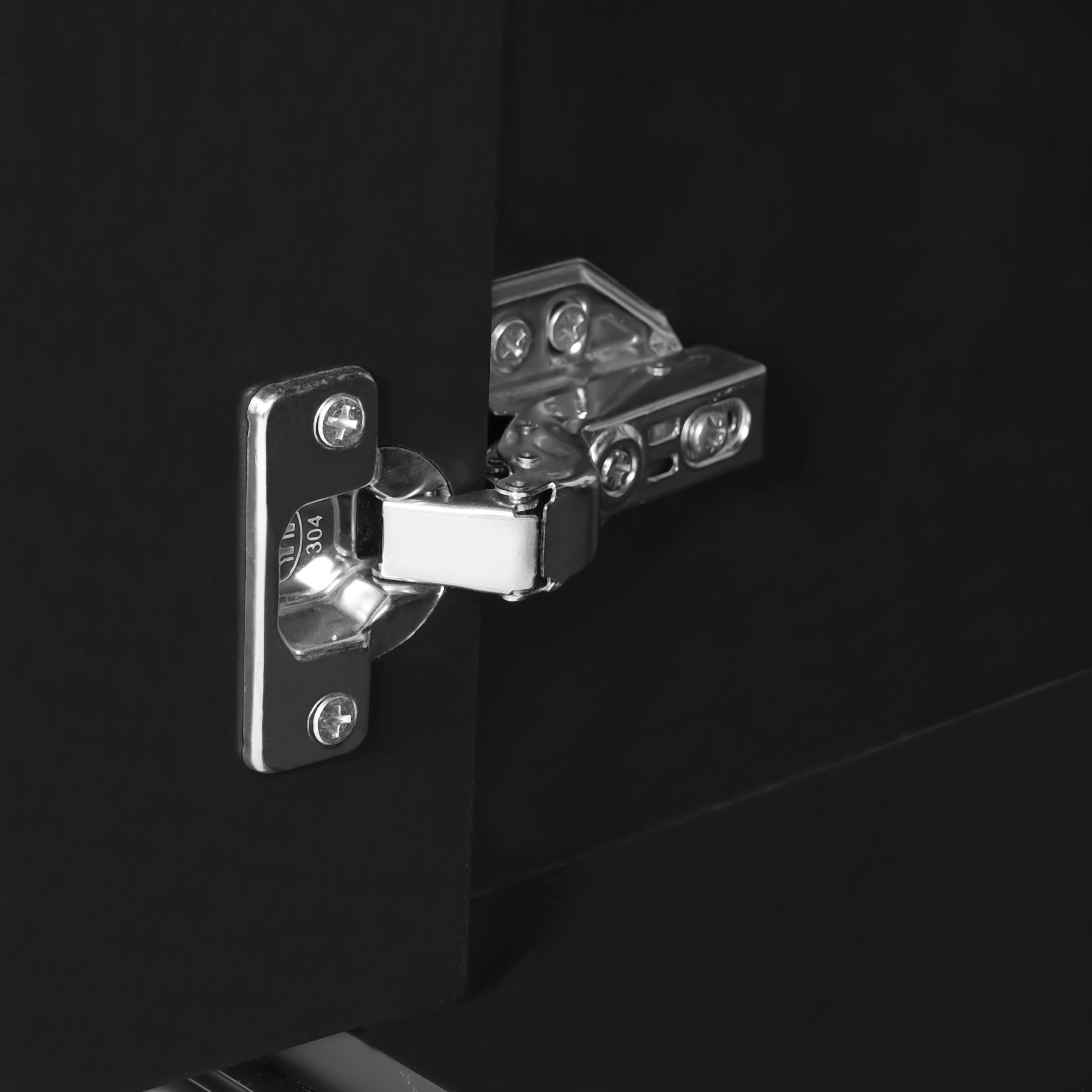 36" Bathroom Vanity With Sink, Soft Close Doors, Adjustable Shelf & 3 Drawers - Black - Image 14