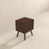 Caroline - Night Stand 2 Drawer - Dark Brown - Image 3