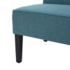 Contemporary Loveseat With Upholstered Fabric And Birch Wood Legs - Teal - Image 13