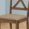 Dining Chair Side, Upholstered For Dining Room, Transitional (Set of 2) - Beige - Image 9
