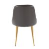 Marcel - Contemporary / Glam Dining Chair (Set of 2) - Gray - Image 5