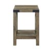 Abiram - Rustic End Table - Oak - Image 3