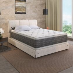 Dream Flex - 14.5" California King Two Sided Pillow Top Mattress - White / Gray