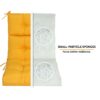 2 Piece High Back Patio Chair Cushion Set, Tufted Adirondack And Rocking Chair Cushions For Garden, Porch Or Office Use - Yellow - Image 8