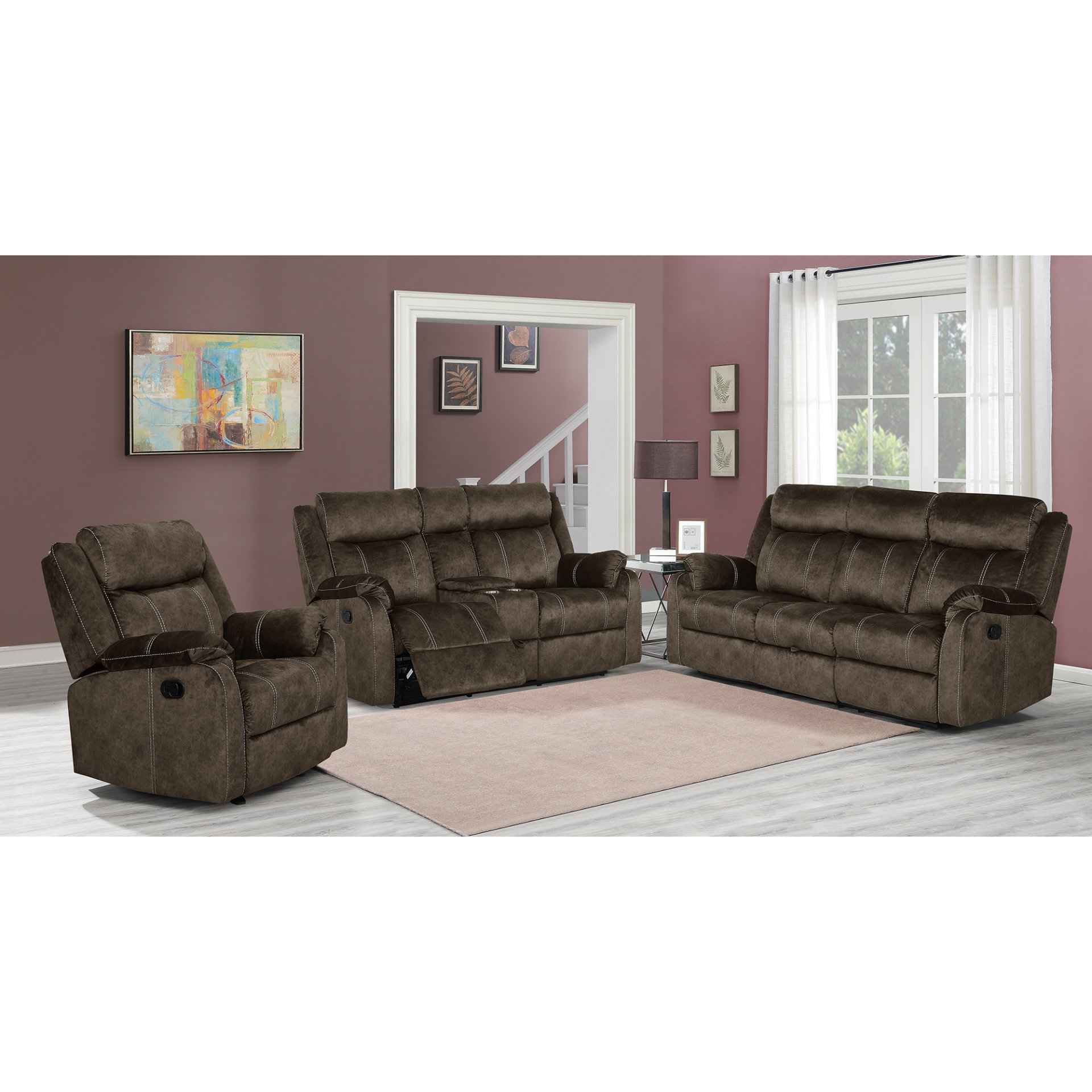 Sonet Domino - Recliner - Coffee - Image 12