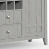 Bedford - Sideboard Buffet And Wine Rack - Fog Gray - Image 10