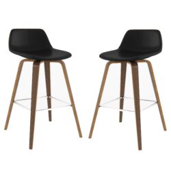 Randolph - Bentwood Counter / Bar Height Stool (Set of 2) - Black