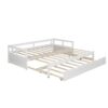 Extending Daybed With Trundle, Daybed With Trundle - White - Image 2