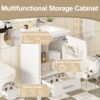 20" Bathroom Vanity With Sink, Soft Close Drawers, Door Organizer, Divider Drawer, Adjustable Foot Pads - White - Image 7