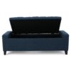 Guernsey - Ottoman Fabric Storage With Tufted Top - Navy Blue - Image 10
