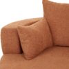 360° Swivel Chair Accent Barrel Chair Swivel Round Sofa Chair With 3 Removable Pillows For Living Room, Office And Hotel - Orange Red - Image 20