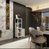Bamboo Storage Cabinet With Tall Linen Tower, Multi Functional For Bathroom And Living Spaces - White - Image 4