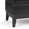 Oregon - Storage Ottoman Bench With Tray - Distressed Black - Image 6